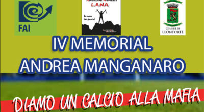 IV Memorial Andrea Manganaro – Diamo un calcio alla mafia